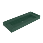 Bocchi Milano Sağdan Etejerli Lavabo 120 cm Mat Yeşil - 1539-027-0126 - Etajerli Lavabo