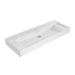 Bocchi Milano Sağdan Etejerli Lavabo 120 cm Parlak Beyaz - 1539-001-0126 - Etajerli Lavabo
