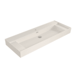 Bocchi Milano Sağdan Etejerli Lavabo 120 cm Parlak Bisküvi - 1539-014-0126 - Etajerli Lavabo