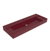 Bocchi Milano Sağdan Etejerli Lavabo 120 cm Parlak Burgonya Bordosu - 1539-072-0126 - Etajerli Lavabo