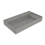 Bocchi Milano Sağdan Etejerli Lavabo 80 cm Mat Beton - 1537-069-0126 - Etajerli Lavabo