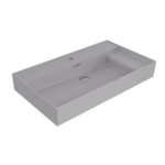 Bocchi Milano Sağdan Etejerli Lavabo 80 cm Mat Gri - 1537-006-0126 - Etajerli Lavabo