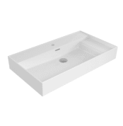 Bocchi Milano Sağdan Etejerli Lavabo 80 cm Parlak Beyaz - 1537-001-0126 - Etajerli Lavabo