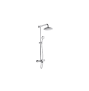 Bocchi Rainsense Termotec 230R Termostatik Banyo Bat Ve Duş Kolonu Krom - 5930-0001 - Duş Setleri, Yağmur Duş Sistemleri
