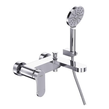 Bocchi Riva Banyo Bataryası El Duş Setli 3F - 1029-0021 - Duş Bataryası, Banyo Bataryası, Duş Setleri