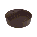 Bocchi Sottile Slim Line Batarya Banklı Yuvarlak Lavabo 45 cm Mat Kahve - 1599-025-0126 - Tezgah Üstü Lavabo