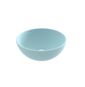Bocchi Sottile Slim Line Tezgah Üstü Yuvarlak 26 cm Lavabo Mat Buz Mavisi