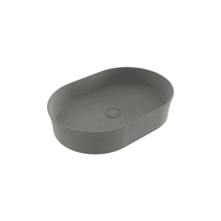 Bocchi Sottile Slim Line Tezgah Üstü Elips 55X38 cm Lavabo Mat Beton - 1521-069-0125 - Tezgah Üstü Lavabo