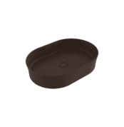 Banyocu | Banyocu.com.tr Bocchi Sottile Slim Line Tezgah Üstü Elips 55X38 cm Lavabo Mat Kahve - 1521-025-0125 - Tezgah Üstü Lavabo