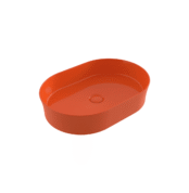 Bocchi Sottile Slim Line Tezgah Üstü Elips 55X38 cm Lavabo Parlak Turuncu - 1521-012-0125 - Tezgah Üstü Lavabo