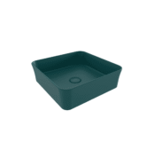 Bocchi Sottile Slim Line Tezgah Üstü Kare 38X38 cm Lavabo Mat Petrol Mavisi - 1477-071-0125 - Tezgah Üstü Lavabo