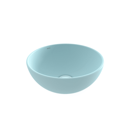Bocchi Sottile Slim Line Tezgah Üstü Yuvarlak 26 cm Lavabo Mat Buz Mavisi - 1471-029-0125 - Tezgah Üstü Lavabo