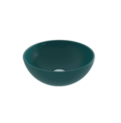 Bocchi Sottile Slim Line Tezgah Üstü Yuvarlak 26 cm Lavabo Mat Petrol Mavisi - 1471-071-0125 - Tezgah Üstü Lavabo