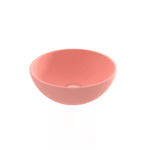 Bocchi Sottile Slim Line Tezgah Üstü Yuvarlak 26 cm Lavabo Mat Somon - 1471-032-0125 - Tezgah Üstü Lavabo