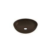 Bocchi Sottile Slim Line Tezgah Üstü Yuvarlak 38 cm Sığ Lavabo Mat Bronz - 1494-070-0125 - Tezgah Üstü Lavabo