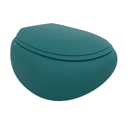 Bocchi Strata Kısa Asma Rimless Klozet Mat Petrol Mavisi - 1412-071-0128 - Asma Klozet