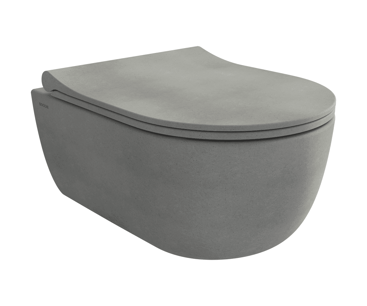 bocchi v tondo rimless asma klozet mat beton 1417-069-0128 Bocchi V Tondo Rimless Asma Klozet Mat Beton - 1417-069-0128 - Asma Klozet