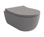Bocchi V Tondo Rimless Asma Klozet Mat Gri - 1417-006-0128 - Asma Klozet
