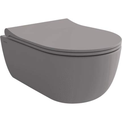 Bocchi V Tondo Rimless Asma Klozet Mat Gri - 1417-006-0128 - Asma Klozet