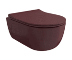 Bocchi V Tondo Rimless Asma Klozet Parlak Burgonya Bordosu - 1417-072-0128 - Asma Klozet