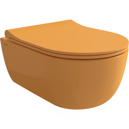 Bocchi V Tondo Rimless Asma Klozet Parlak Mandalina Sarısı