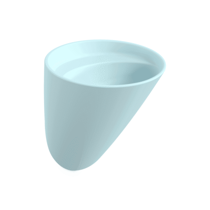 Bocchi Venezia Asma Monoblok Lavabo Deliksiz Mat Buz Mavisi - 1083-029-0125 - Monoblok Bütün Lavabo