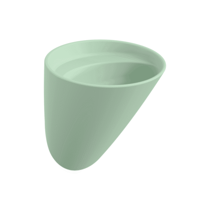 Bocchi Venezia Asma Monoblok Lavabo Deliksiz Mat Mint Yeşil - 1083-033-0125 - Monoblok Bütün Lavabo