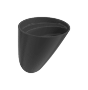 Bocchi Venezia Asma Monoblok Lavabo Deliksiz Parlak Siyah - 1083-005-0125 - Monoblok Bütün Lavabo