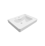 Bocchi Verona Lavabo 71 cm Parlak Beyaz - 1040-061-0126 - Etajerli Lavabo
