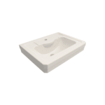 Bocchi Verona Lavabo Tek Delikli 61 cm Parlak Bisküvi - 1041-014-0126 - Etajerli Lavabo