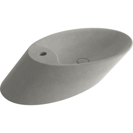 Bocchi Vessel Batarya Banklı Çanak Lavabo 72 cm Mat Beton - 1021-069-0126 - Çanak Lavabo