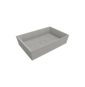 Bocchi Vessel Dikdörtgen Lavabo 56X38 cm Mat Beton - 1172-069-0125 - Tezgah Üstü Lavabo
