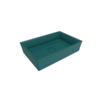 Bocchi Vessel Dikdörtgen Lavabo 56X38 cm Mat Petrol Mavisi - 1172-071-0125 - Tezgah Üstü Lavabo