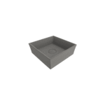 Bocchi Vessel Kare Lavabo 38X38 cm Mat Beton - 1173-069-0125 - Çanak Lavabo