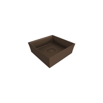Bocchi Vessel Kare Lavabo 38X38 cm Mat Bronz - 1173-070-0125 - Çanak Lavabo