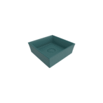 Bocchi Vessel Kare Lavabo 38X38 cm Mat Petrol Mavisi - 1173-071-0125 - Çanak Lavabo