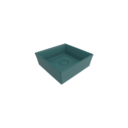 Bocchi Vessel Kare Lavabo 38X38 cm Mat Petrol Mavisi - 1173-071-0125 - Çanak Lavabo