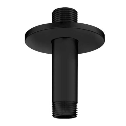 ECA Duş Başlığı Borusu Tavandan Yuvarlak Mat Siyah80 mm - 102126601C1 - Tepe Duş Borusu