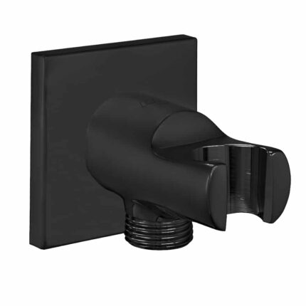 ECA Duş Çıkış Dirseği Askl.Kare Rozet Mat Siyah - 102199603C1 - Duş Çıkış Dirseği