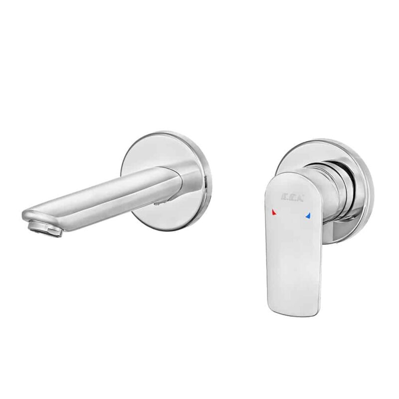 ECA Lia Ankastre Lavabo Bataryası Sıva Üstü Çift Rozet - 102167620-YY - Ankastre Lavabo Bataryası