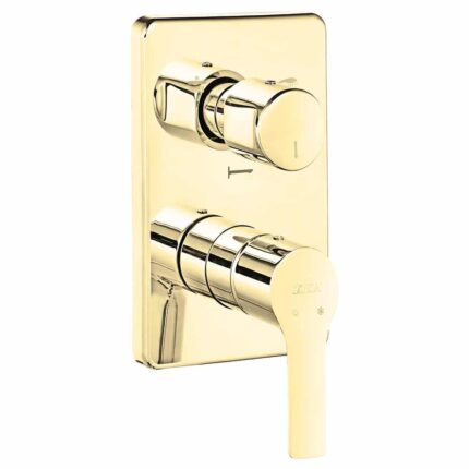 ECA Luna Ankastre Banyo Bataryası Sıva Üstü 3 Yollu Altın