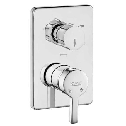 ECA Mina Ankastre Banyo Bataryası Sıva Üstü 3 Yollu - 102167334H-K - Ankastre Banyo Bataryası