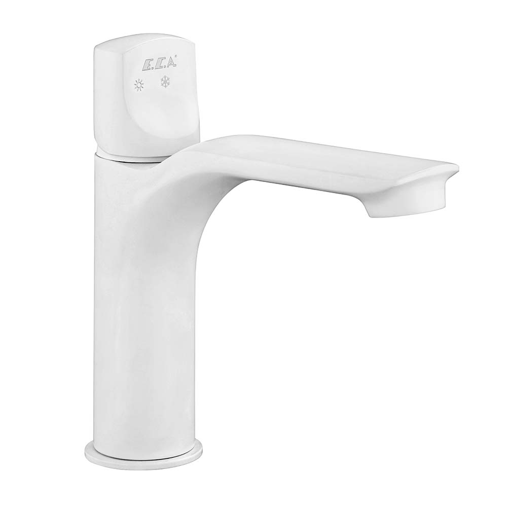 ECA Myra Lavabo Bataryası Mat Beyaz ECA Myra Lavabo Bataryası Mat Beyaz - 102108986C4 - Lavabo Bataryası