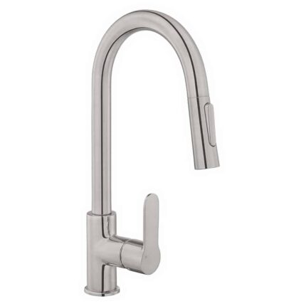 ECA Nita Spiralli Eviye Bataryası Kuğu Borusu Paslanmaz Çelik - 102518129 - Spiralli Mutfak Eviye Bataryası