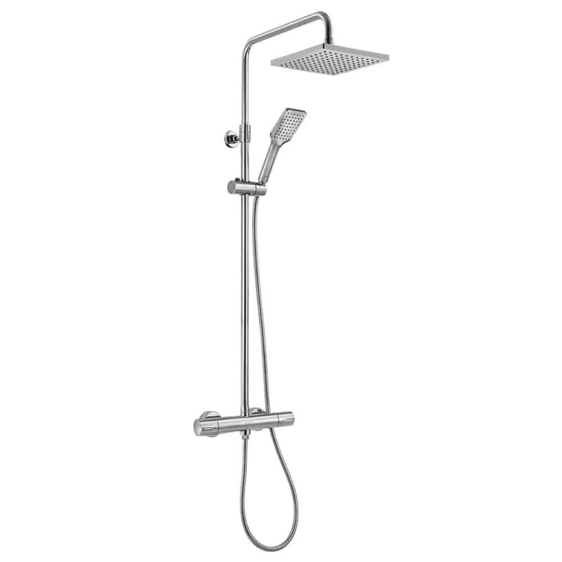 ECA Termostatik Teleskobik Kolonlu Duş Bataryası 200X200 - 102102490 - Duş Bataryaları, Sürgülü Duş Setleri