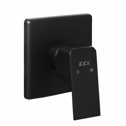 ECA Tiera Ankastre Duş Bataryası Sıva Üstü Mat Siyah - 102167105C1-K - Ankastre Duş Bataryası