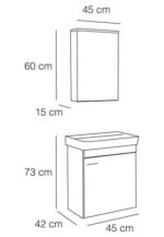 Fym Astra 45 cm Banyo Dolabı