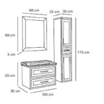 Fym Enzo 100 cm Banyo Dolabı