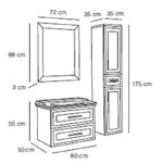 Fym Enzo 80 cm Banyo Dolabı