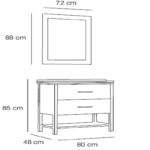 Fym Garden 80 cm Banyo Dolabı